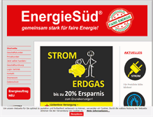 Tablet Screenshot of energiesued.de